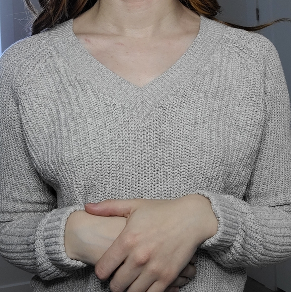 Noisy May Grey Knit Sweater - Picture 2 of 3